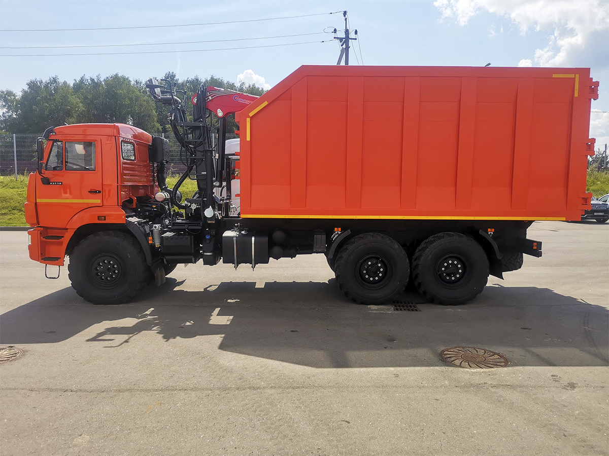 Ломовоз КАМАЗ 43118-48 с КМУ ВЕЛМАШ ВМ10-74М
